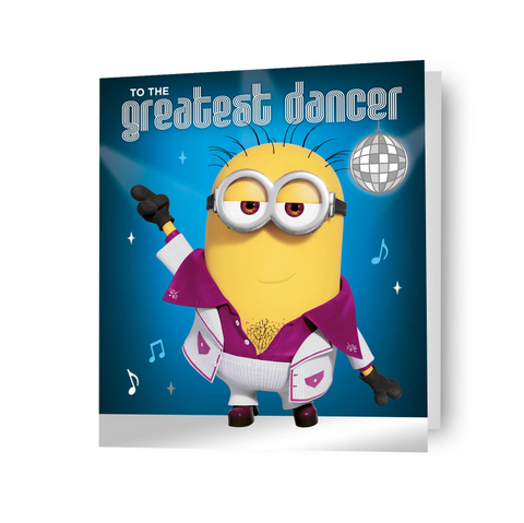 Despicable Me Minions 'Greatest Dancer' Happy Birthday Card