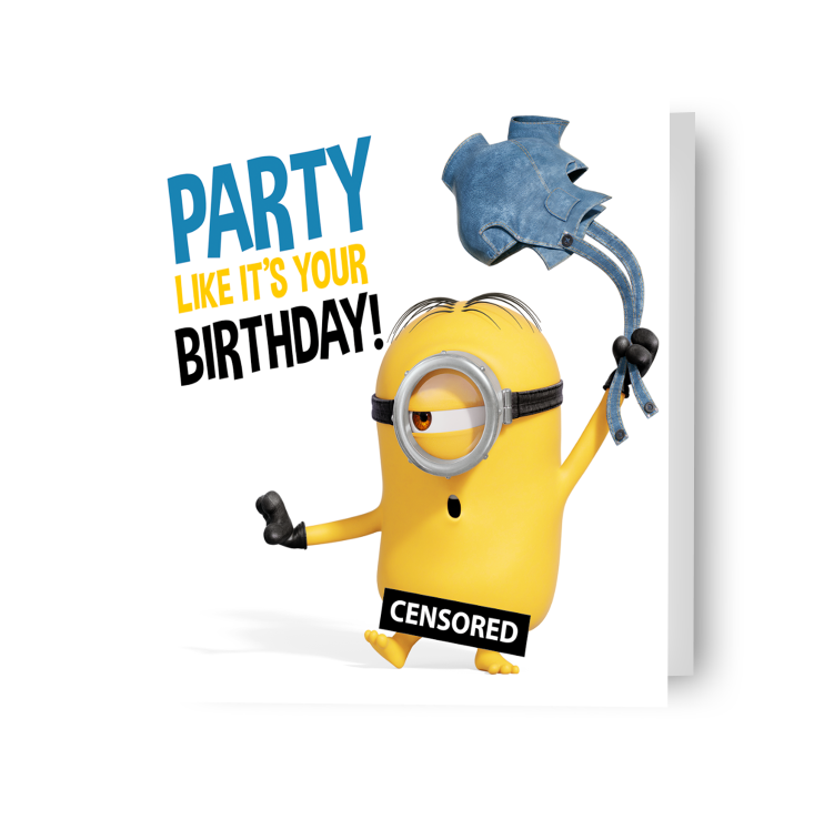 Despicable Me Minions 'Party Like It's Your Birthday!' Card