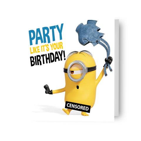 Despicable Me Minions 'Party Like It's Your Birthday!' Card