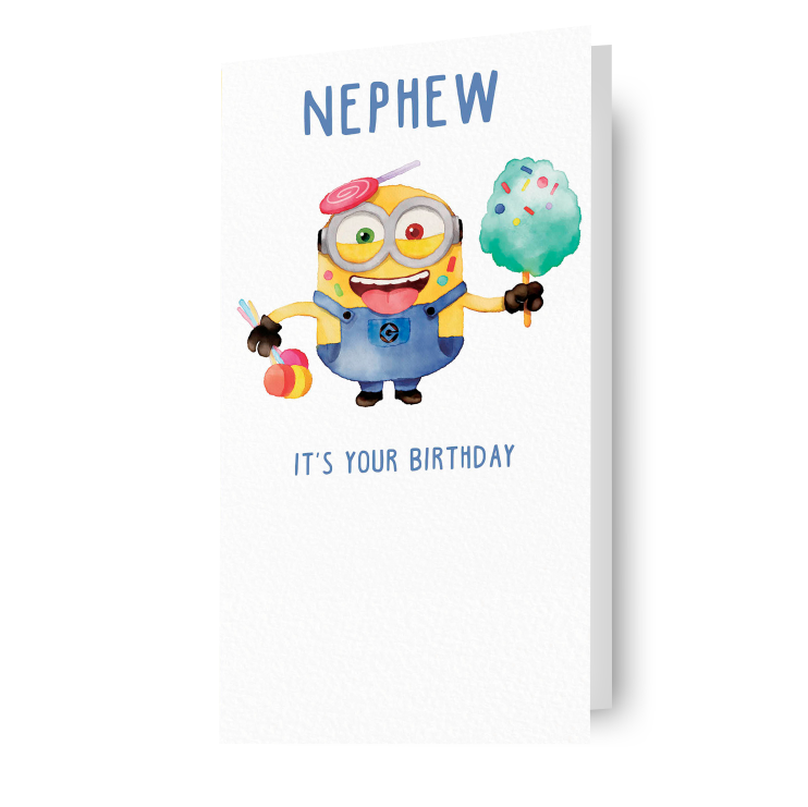 Despicable Me Minions 'Nephew' Birthday Card