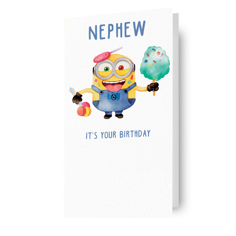 Despicable Me Minions 'Nephew' Birthday Card