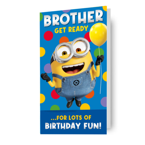 Brother Despicable Me Birthday Card