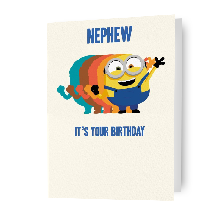 Despicable Me Minions 'Nephew' Birthday Card