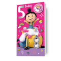 Despicable Me Minions Age 5 Birthday Card