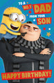 Despicable Me Minions Dad Birthday Card From Son