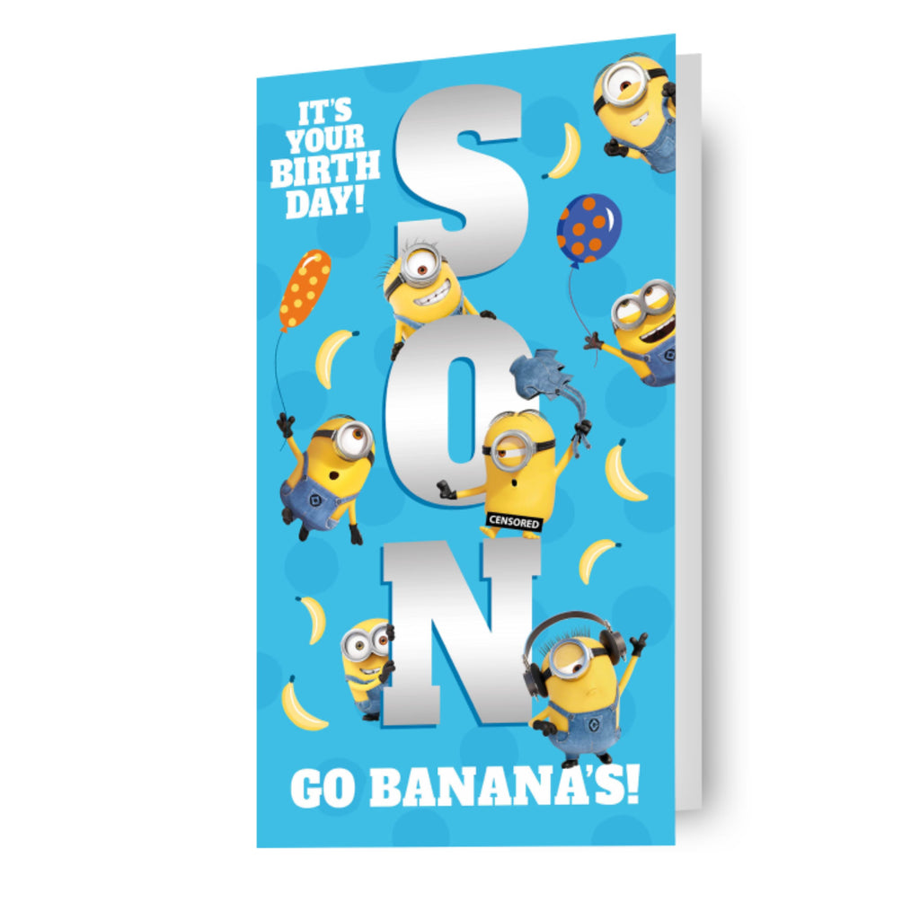 Despicable Me Minions 'Son' Birthday Card