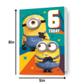 Despicable Me Minions Age 6 Birthday Card