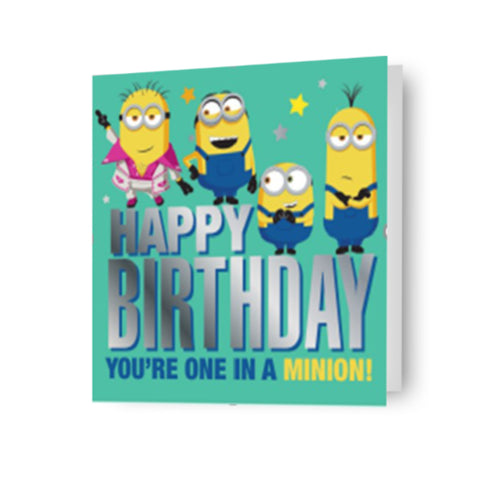 Despicable Me Minions 'One In A Minion' Birthday Card