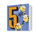 Despicable Me Age 5 Birthday Card