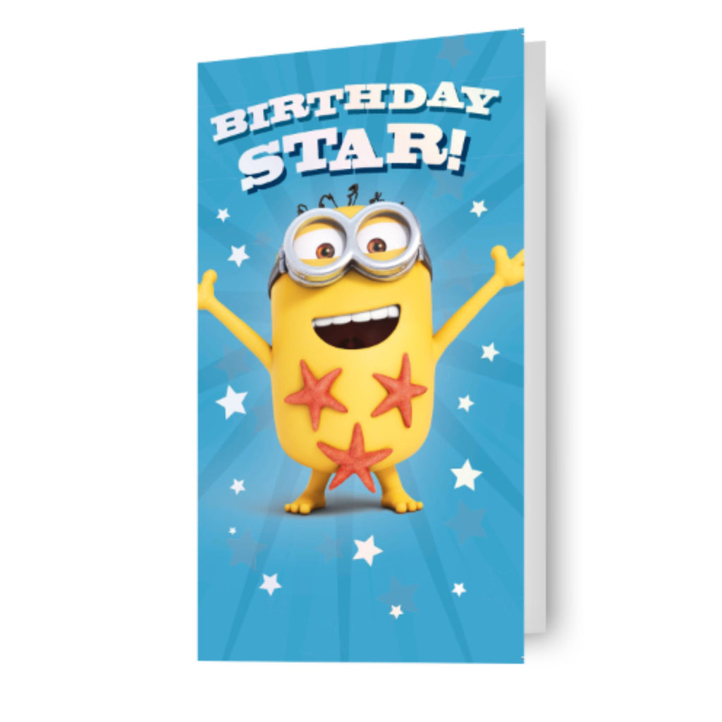 Verschrikkelijke Ikke Minions 'Birthday Star!' Verjaardagskaart