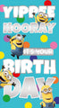 Despicable Me Minions 'Hip Hip Hooray' Birthday Card