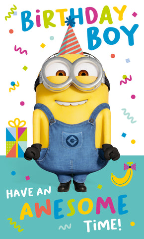 Despicable Me Birthday Boy Birthday Card