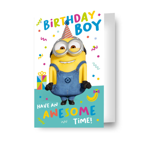 Despicable Me Birthday Boy Birthday Card