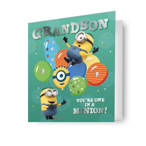 Despicable Me Grandson Birthday Card