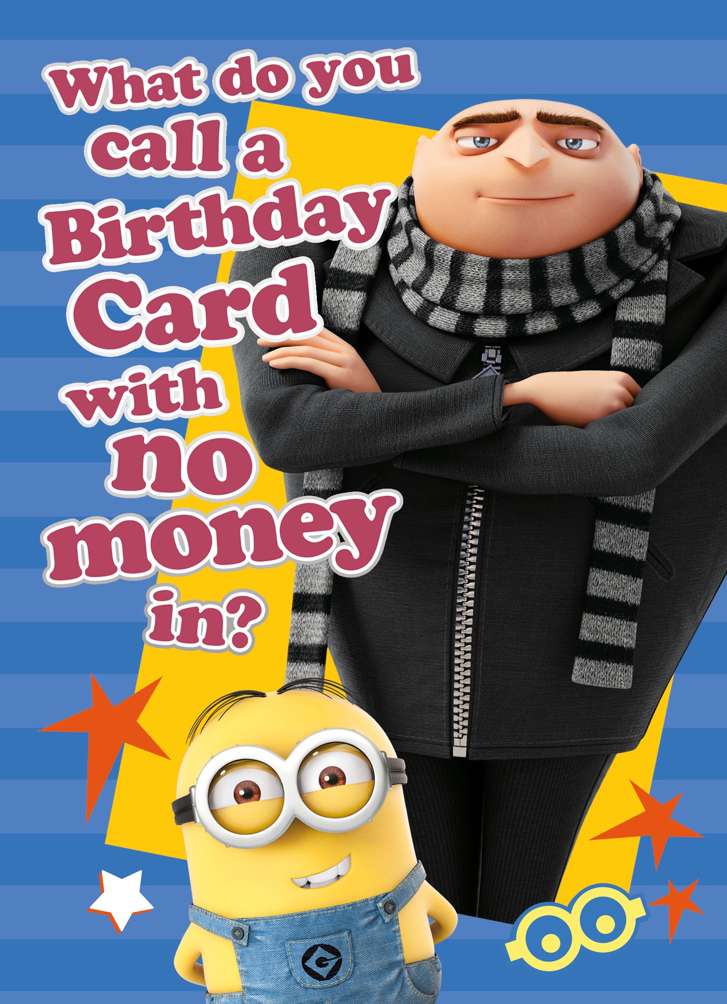 Biglietto D'auguri Danilo Con Personaggi Di Cattivissimo Me (Despicable Me) – 'from All Of Us'