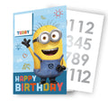 Despicable Me Age Sticker Birthday Card