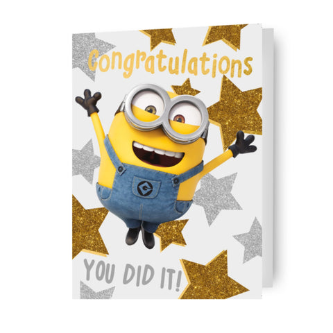 Despicable Me Congratulations 'You Did It' Card