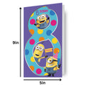 Despicable Me Age 8 Birthday Card