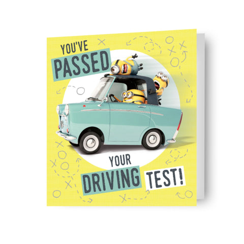 Despicable Me 'You've Passed Your Driving Test' Card