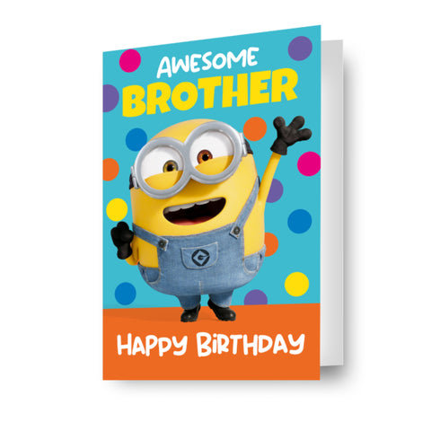 Despicable Me Awesome Brother Birthday Card