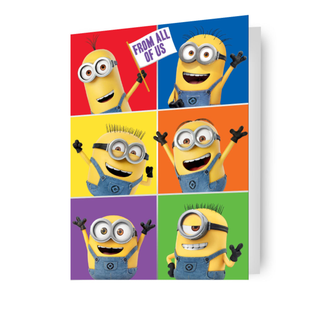 Despicable Me Minions 'From All Of Us' Blank Card