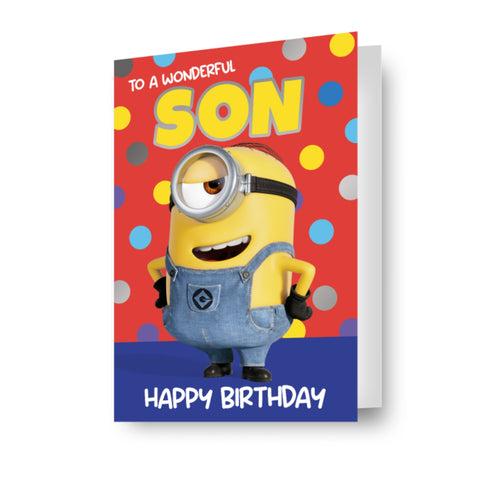 Despicable Me Son Birthday Card