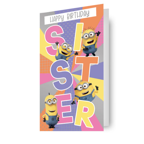 Despicable Me Sister Birthday Card