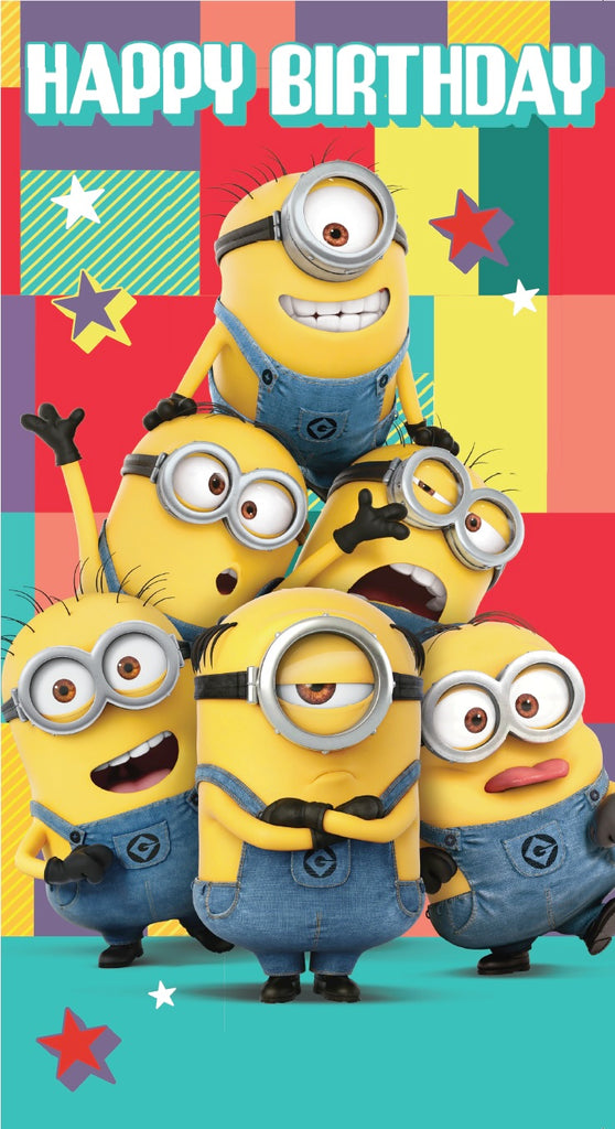 Despicable Me Sticker Birthday Card