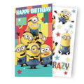 Despicable Me Sticker Birthday Card