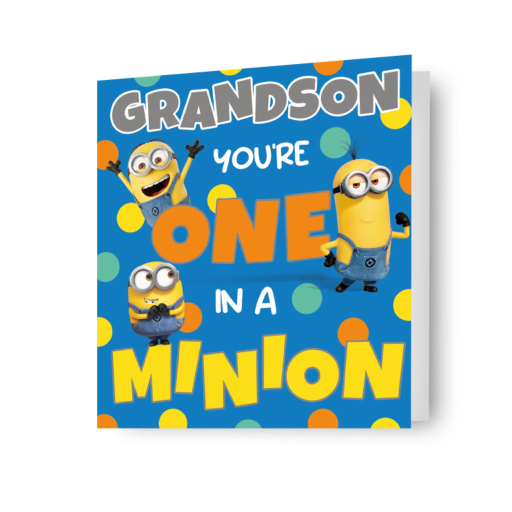 Despicable Me Grandson Birthday Card