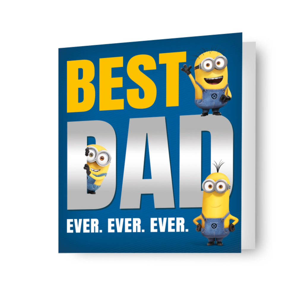Danilo Cards - Biglietto di auguri per papà Minions, biglietto di auguri di compleanno per papà, Minions, Cattivissimo me, biglietto di compleanno per papà, multicolore, 9 x 6 Danilo Cards - Biglietto di auguri per papà Minions, biglietto di auguri di compleanno per papà, Minions, Cattivissimo me, biglietto di compleanno per papà, multicolore, 9 x 6
