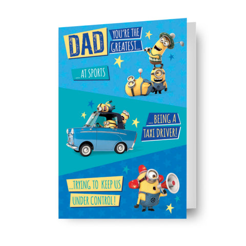 Despicable Me Minions 'Dad you're The Greatest...' Father's Day Card