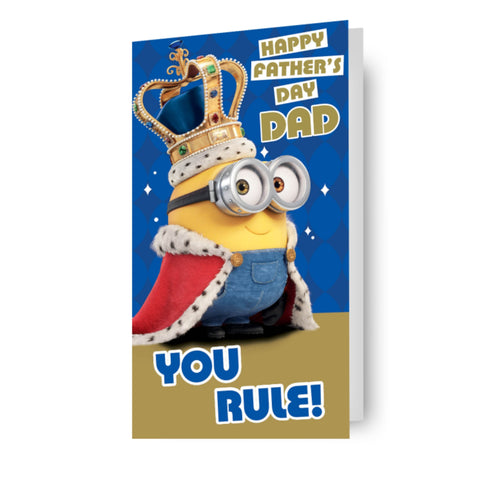Despicable Me Minions 'You Rule' Father's Day Card