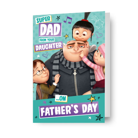 Despicable Me Minions Father's Day Card 'From Your Daughter'