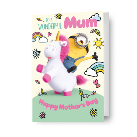 Despicable Me Minions 'Wonderful Mum' Mother's Day Card