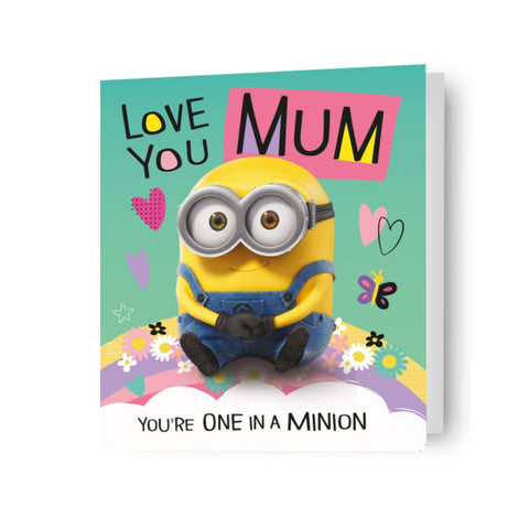 Despicable Me Minions 'Love You Mum' Mother's Day Card