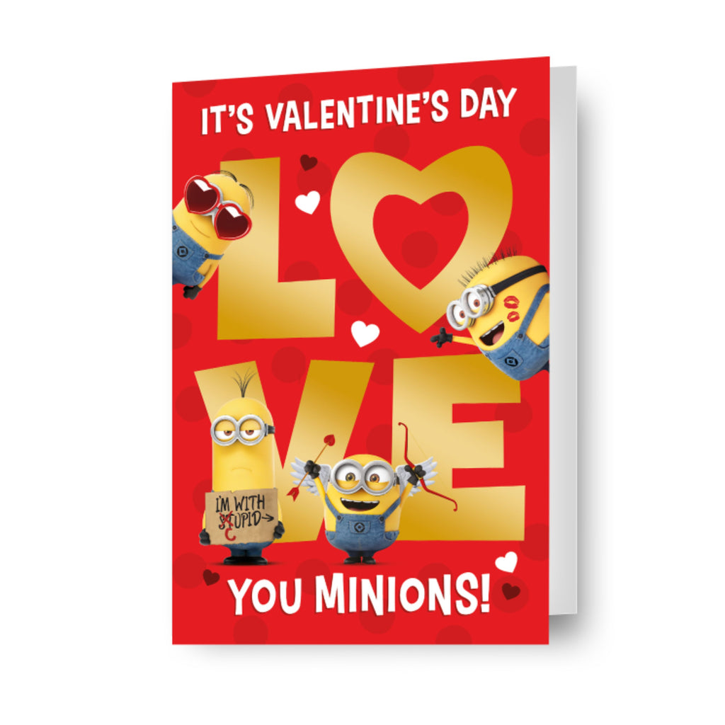 Despicable Me Minions 'Love You Minions!' Valentijnskaart