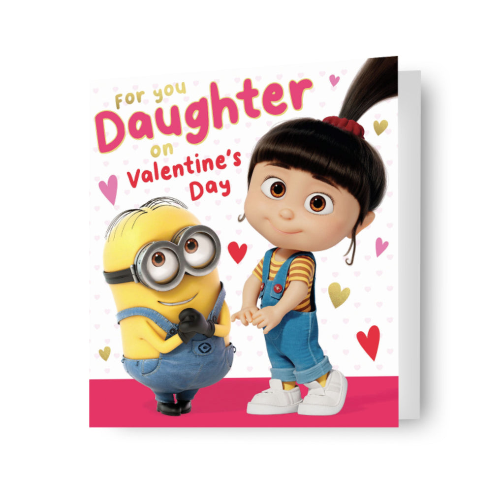 Despicable Me Daughter Valentine's Day Card