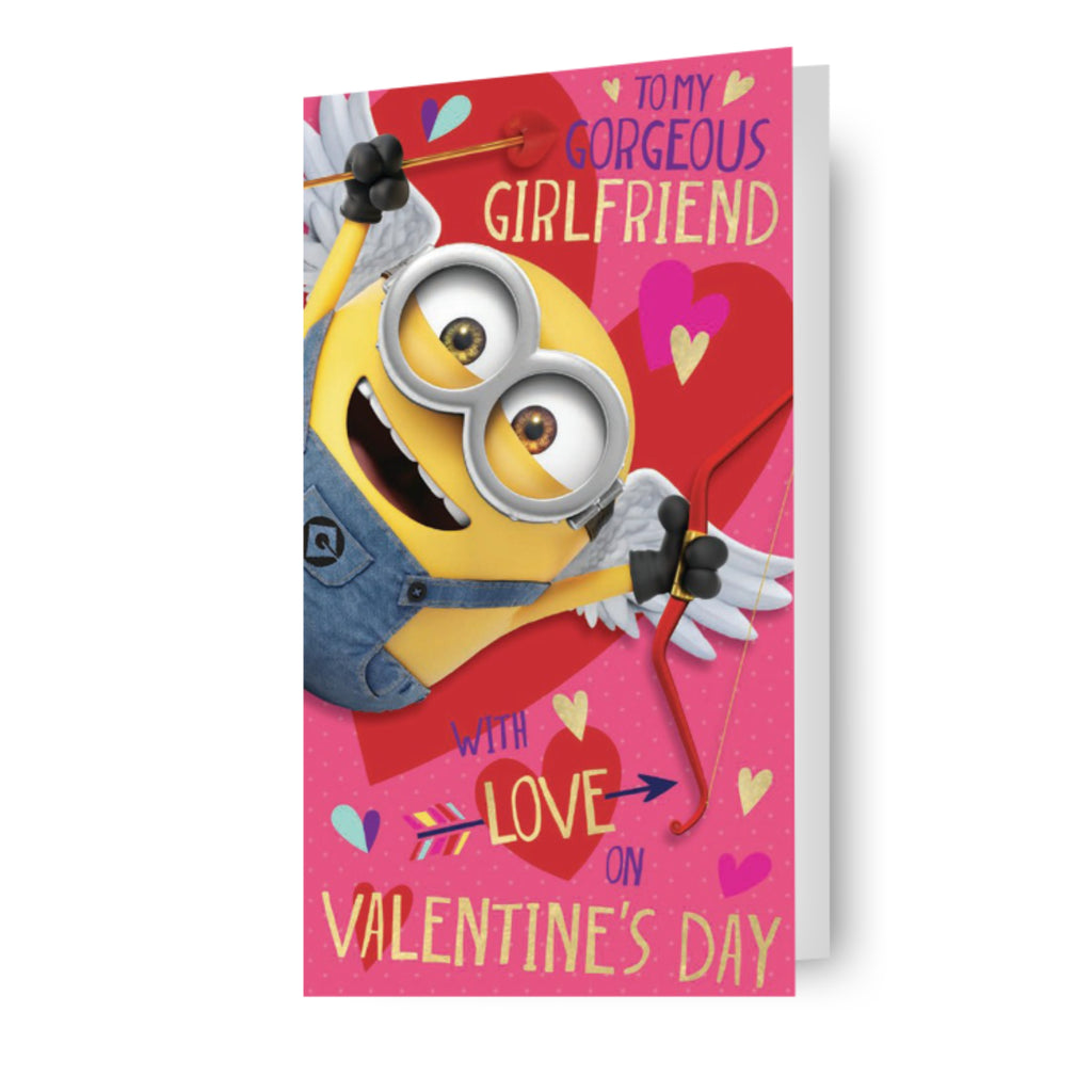 Despicable Me Minions 'Gorgeous Girlfriend' Valentine's Day Card