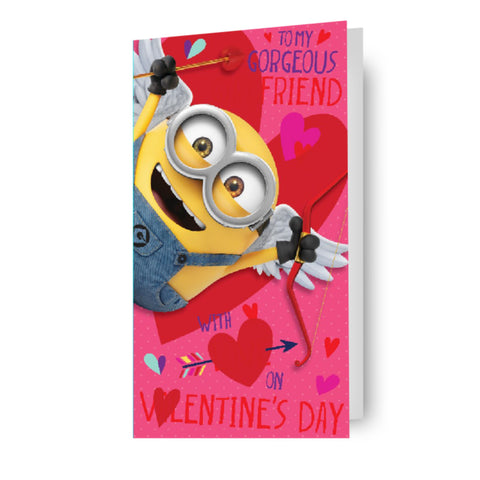 Despicable Me Minions 'Gorgeous Girlfriend' Valentine's Day Card