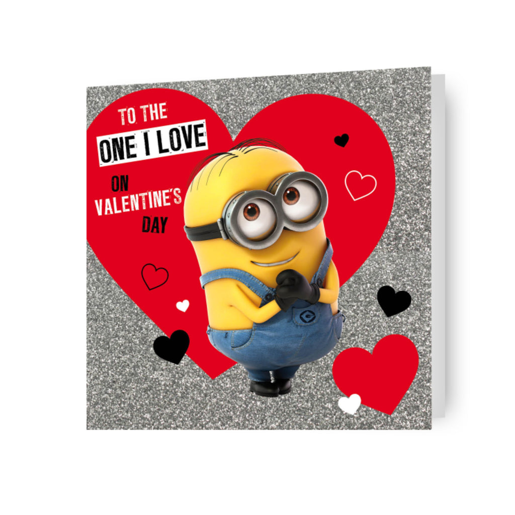 Biglietto di San Valentino Cattivissimo Me Minion realizzato con carta sostenibile