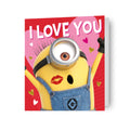 Despicable Me Minions 'I Love You This Much!' Valentine's Day Fold Out Card