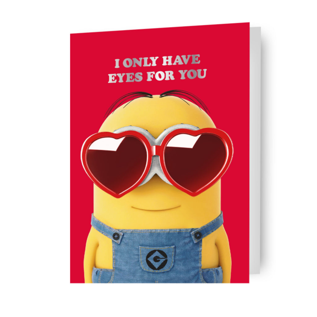 Despicable Me Minions 'Ik heb alleen maar ogen voor jou!' Valentijnskaart