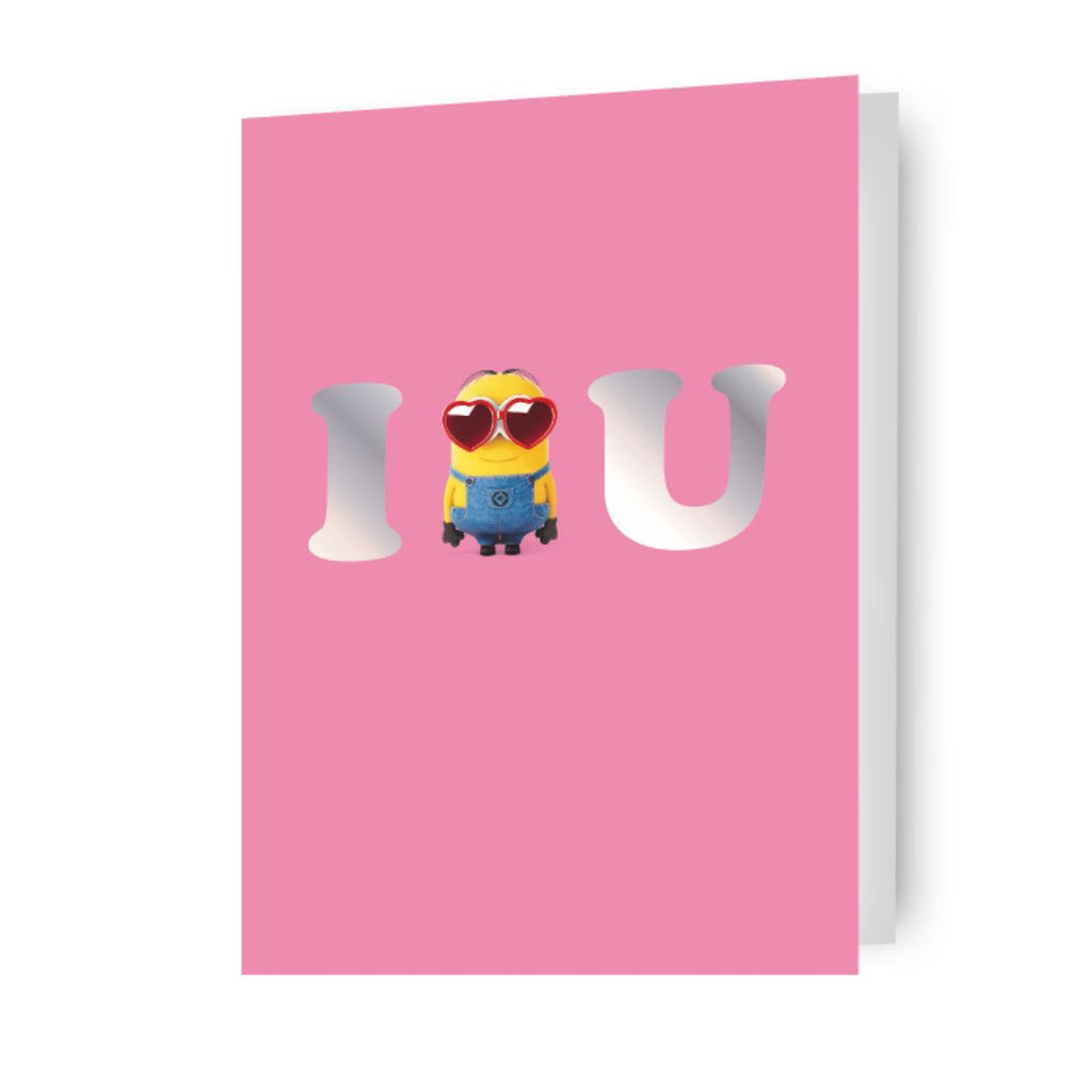 Despicable Me Minions 'I Love U' Valentine's Day Card