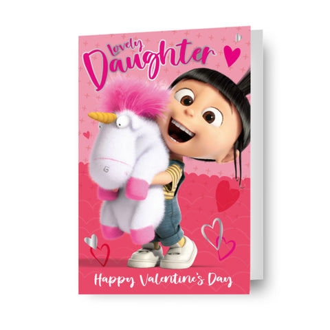 Despicable Me Minions 'Lovely Daughter' Valentine's Day Card