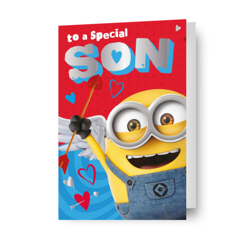 Despicable Me Minions 'Special Son' Valentine's Day Card