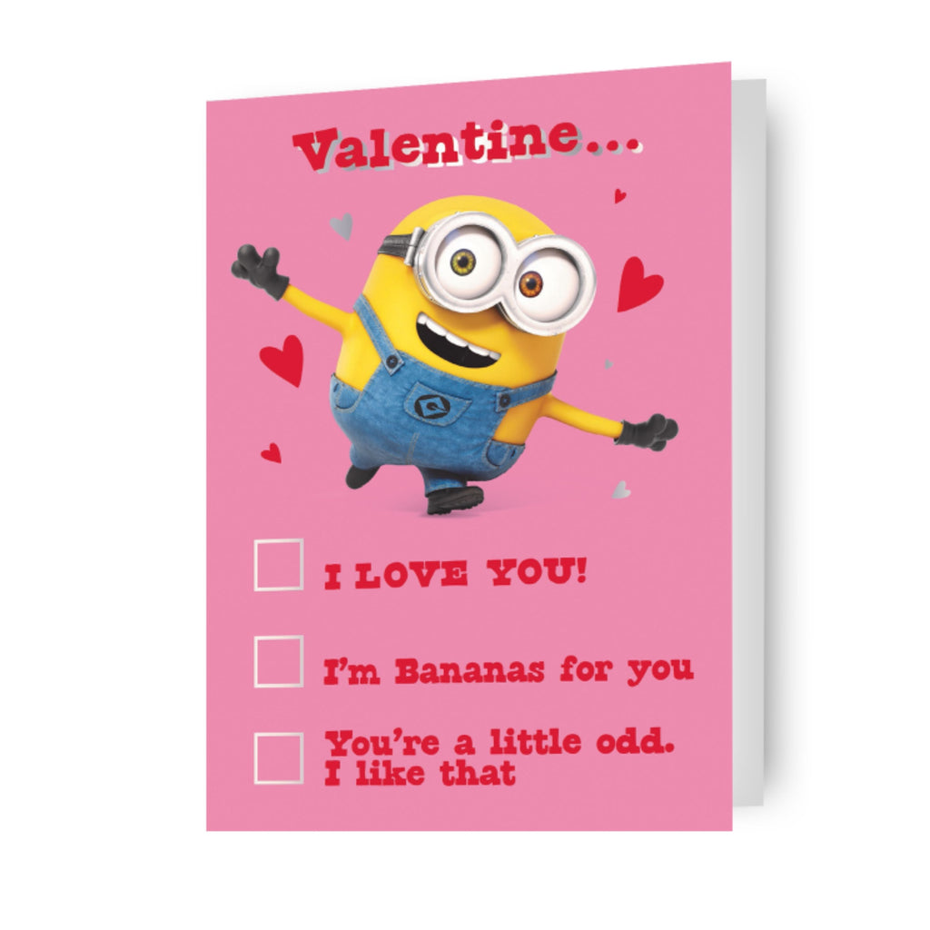 Despicable Me Minions 'Valentine...' Valentine's Day Card