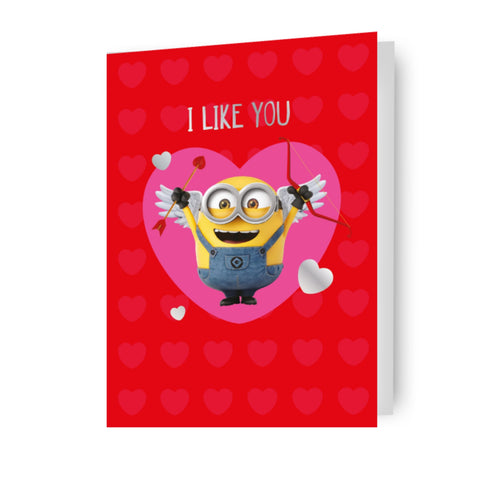 Despicable Me Minions 'I Like You' Valentine's Day Card