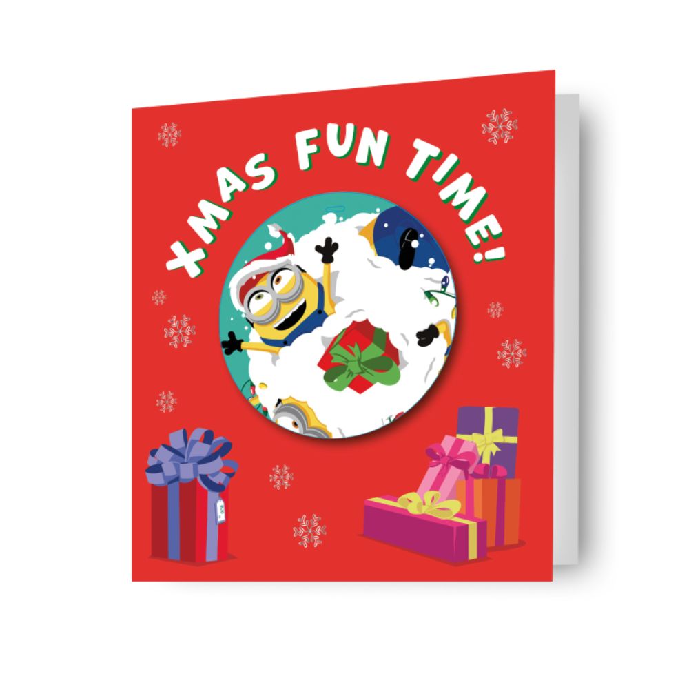 Despicable Me Christmas Card with Detachable Bauble