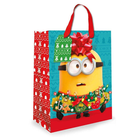 Despicable Me Minions Christmas Medium Gift Bag